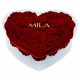 Mila Acrylic Large Heart - Rubis Rouge