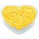 Mila Acrylic Large Heart - Yellow Sunshine