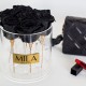 Mila Acrylic Round - Black Velvet