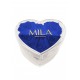 Mila Acrylic Small Heart - Royal blue
