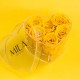 Mila Acrylic Small Heart - Yellow Sunshine