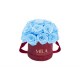 Mila Classique Small Dome Burgundy - Baby blue