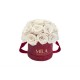 Mila Classique Small Dome Burgundy - White Cream