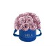 Mila Classique Small Dome Royal Blue Velvet Small - Metallic Rose Gold