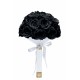 Mila Large Bridal Bouquet - Black Velvet
