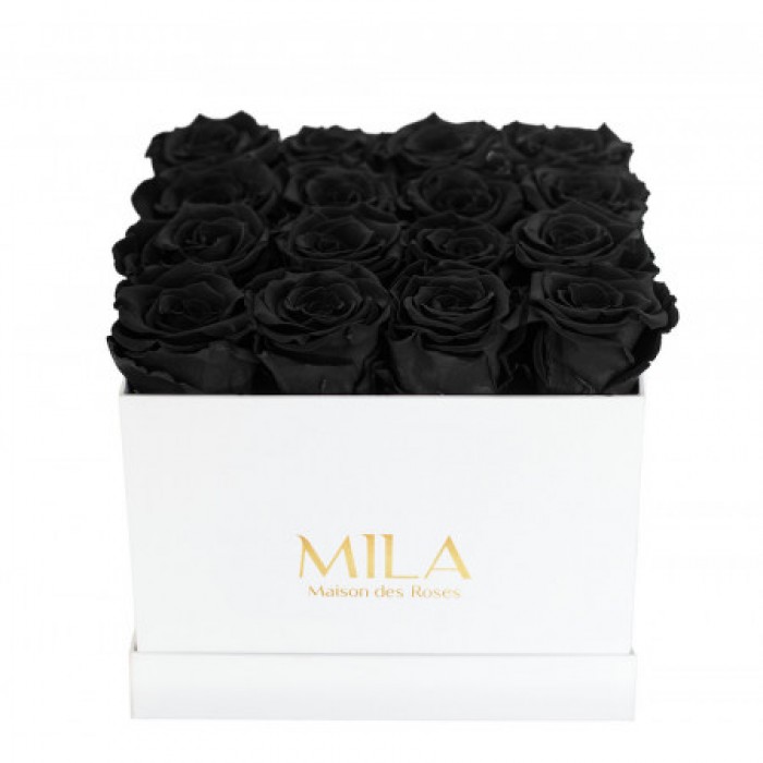 Mila Classique Medium Blanc Classique - Black Velvet
