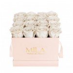  Mila-Roses-00017 Mila Classique Medium Rose Classique - White Cream