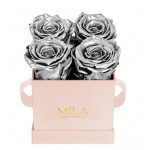  Mila-Roses-00029 Mila Classique Mini Rose Classique - Metallic Silver