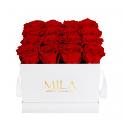 Produit Mila-Roses-00045 Mila Classique Medium Blanc Classique - Rouge Amour