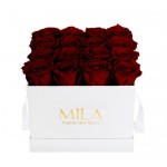  Mila-Roses-00046 Mila Classique Medium Blanc Classique - Rubis Rouge