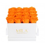  Mila-Roses-00047 Mila Classique Medium Blanc Classique - Orange Bloom