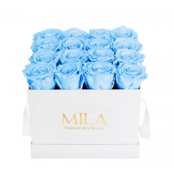 Mila Classique Medium Blanc Classique - Baby blue