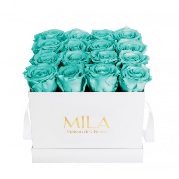 Mila Classique Medium Blanc Classique - Aquamarine