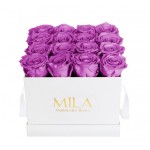  Mila-Roses-00057 Mila Classique Medium Blanc Classique - Mauve
