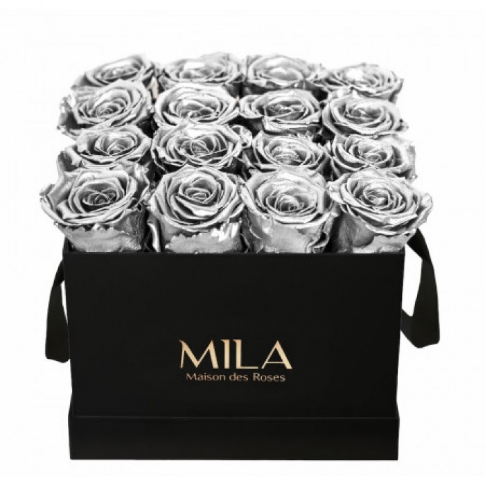 Mila Classique Medium Noir Classique - Metallic Silver
