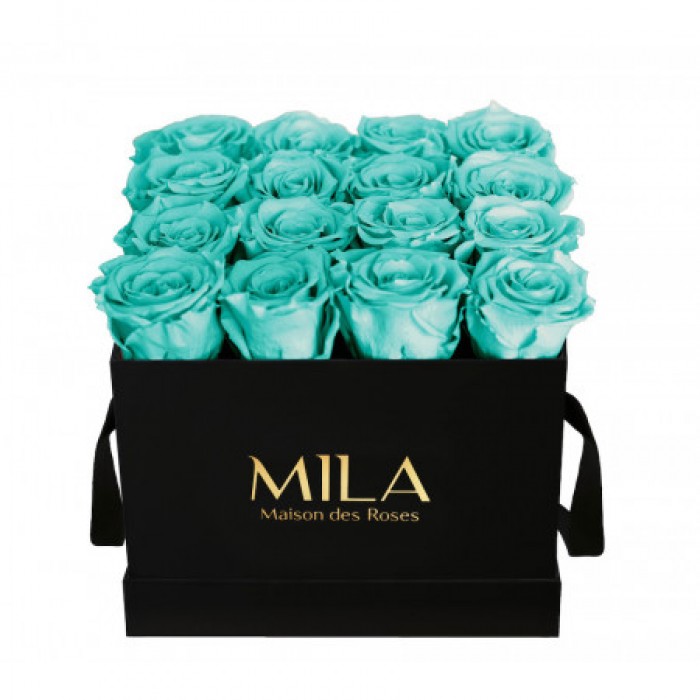 Mila Classique Medium Noir Classique - Aquamarine