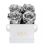  Mila-Roses-00155 Mila Classique Mini Blanc Classique - Metallic Silver