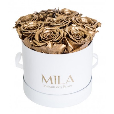 Produit Mila-Roses-00202 Mila Classique Small Blanc Classique - Metallic Gold