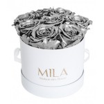  Mila-Roses-00203 Mila Classique Small Blanc Classique - Metallic Silver