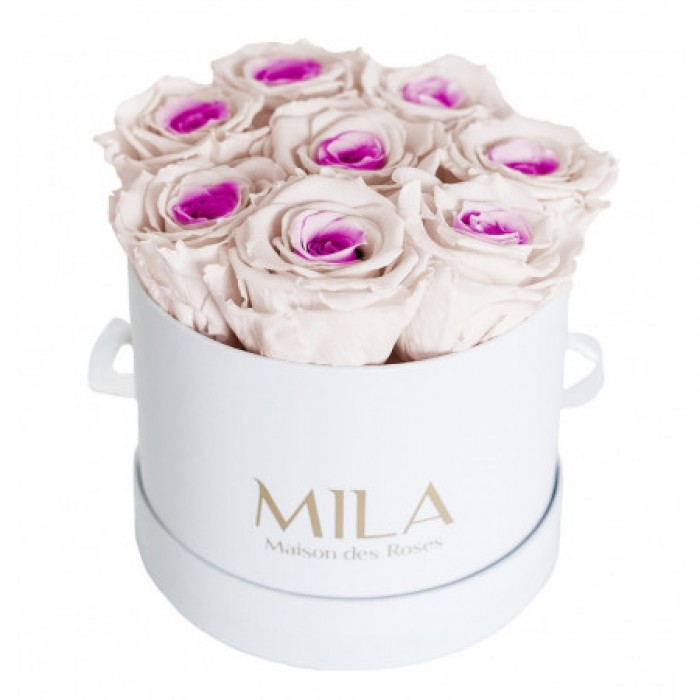 Mila Classique Small Blanc Classique - Pink bottom