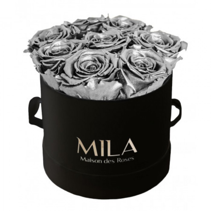 Mila Classique Small Noir Classique - Metallic Silver