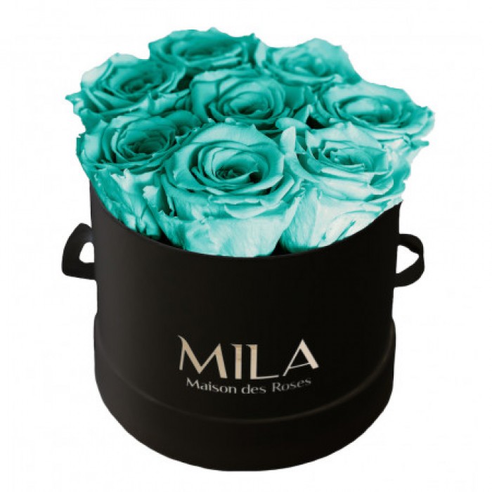 Mila Classique Small Noir Classique - Aquamarine