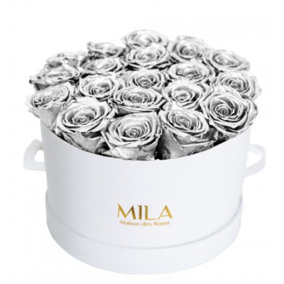 Produit Mila-Roses-00251 Mila Classique Large Blanc Classique - Metallic Silver
