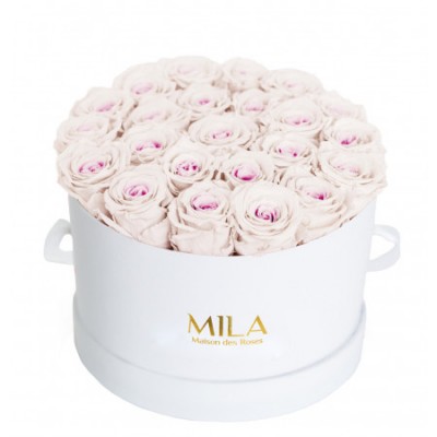 Produit Mila-Roses-00263 Mila Classique Large Blanc Classique - Pink bottom