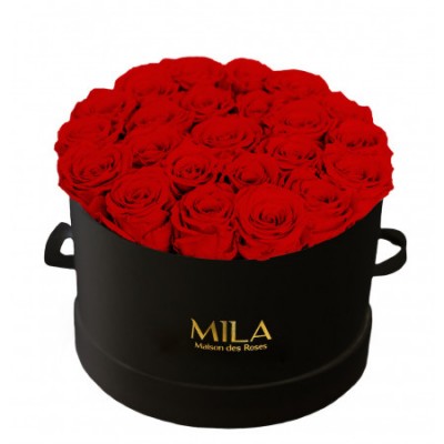 Produit Mila-Roses-00270 Mila Classique Large Noir Classique - Rouge Amour