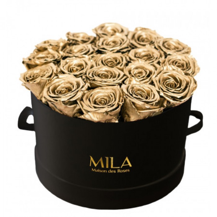Mila Classique Large Noir Classique - Metallic Gold