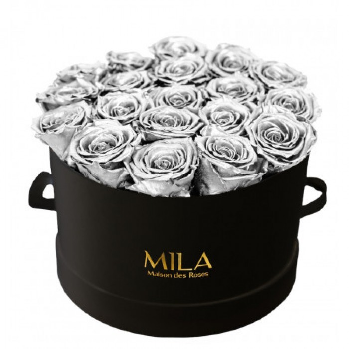 Mila Classique Large Noir Classique - Metallic Silver