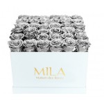  Mila-Roses-00299 Mila Classique Luxe Blanc Classique - Metallic Silver