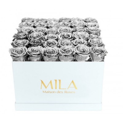 Produit Mila-Roses-00299 Mila Classique Luxe Blanc Classique - Metallic Silver