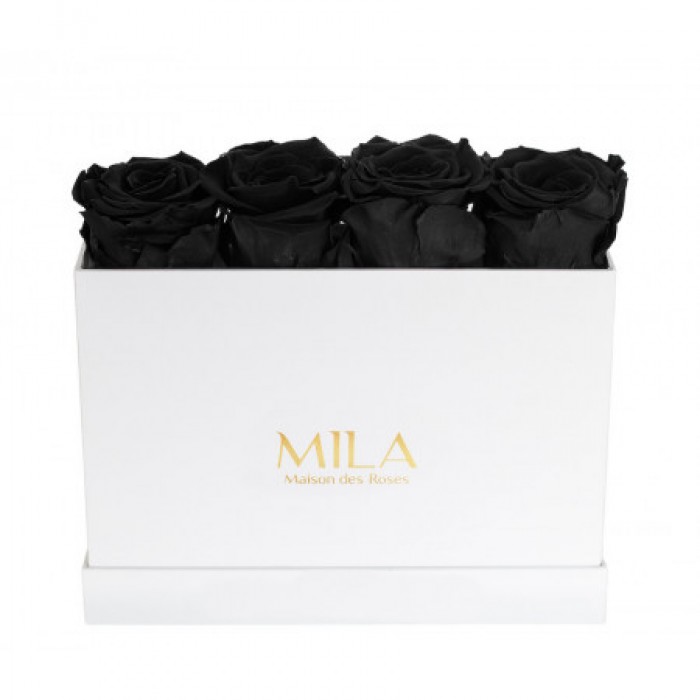 Mila Classique Mini Table Blanc Classique - Black Velvet