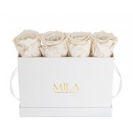  Mila-Roses-00338 Mila Classique Mini Table Blanc Classique - White Cream