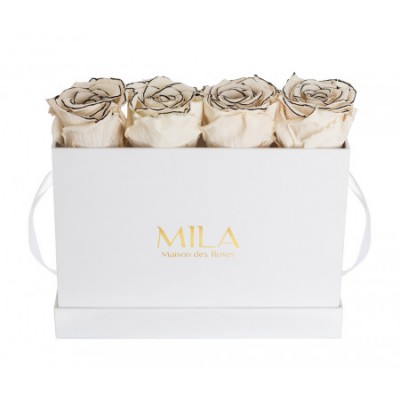 Produit Mila-Roses-00339 Mila Classique Mini Table Blanc Classique - Haute Couture