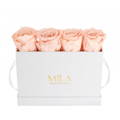 Produit Mila-Roses-00341 Mila Classique Mini Table Blanc Classique - Pure Peach