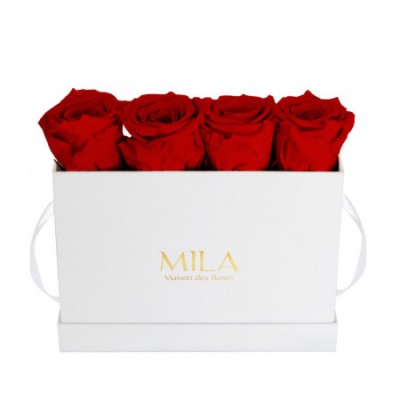 Produit Mila-Roses-00342 Mila Classique Mini Table Blanc Classique - Rouge Amour