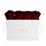  Mila-Roses-00343 Mila Classique Mini Table Blanc Classique - Rubis Rouge