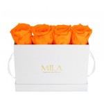  Mila-Roses-00344 Mila Classique Mini Table Blanc Classique - Orange Bloom