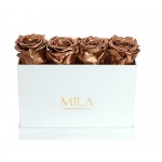  Mila-Roses-00348 Mila Classique Mini Table Blanc Classique - Metallic Copper
