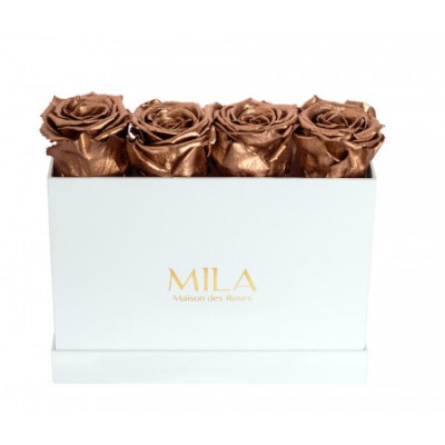 Produit Mila-Roses-00348 Mila Classique Mini Table Blanc Classique - Metallic Copper