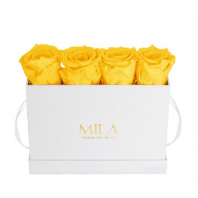 Produit Mila-Roses-00349 Mila Classique Mini Table Blanc Classique - Yellow Sunshine