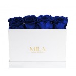  Mila-Roses-00352 Mila Classique Mini Table Blanc Classique - Royal blue