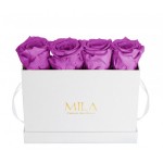  Mila-Roses-00354 Mila Classique Mini Table Blanc Classique - Mauve