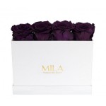  Mila-Roses-00356 Mila Classique Mini Table Blanc Classique - Velvet purple