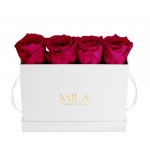  Mila-Roses-00357 Mila Classique Mini Table Blanc Classique - Fuchsia