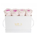  Mila-Roses-00359 Mila Classique Mini Table Blanc Classique - Pink bottom