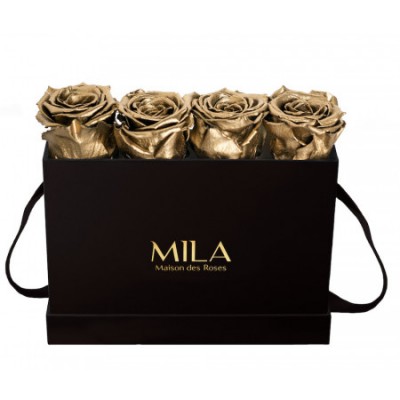 Produit Mila-Roses-00370 Mila Classique Mini Table Noir Classique - Metallic Gold