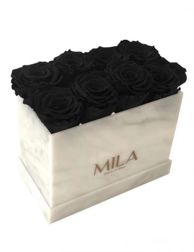 Produit Mila-Roses-00385 Mila Acrylic White Marble - Black Velvet